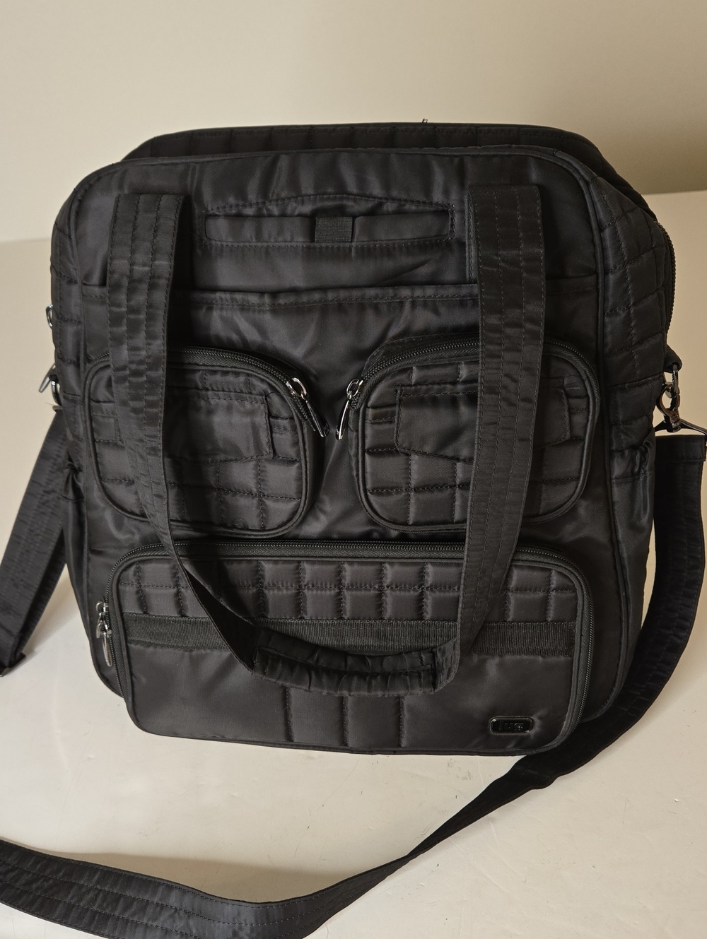 Lug Puddle Jumper Quilted Black Duffle Travel Bag